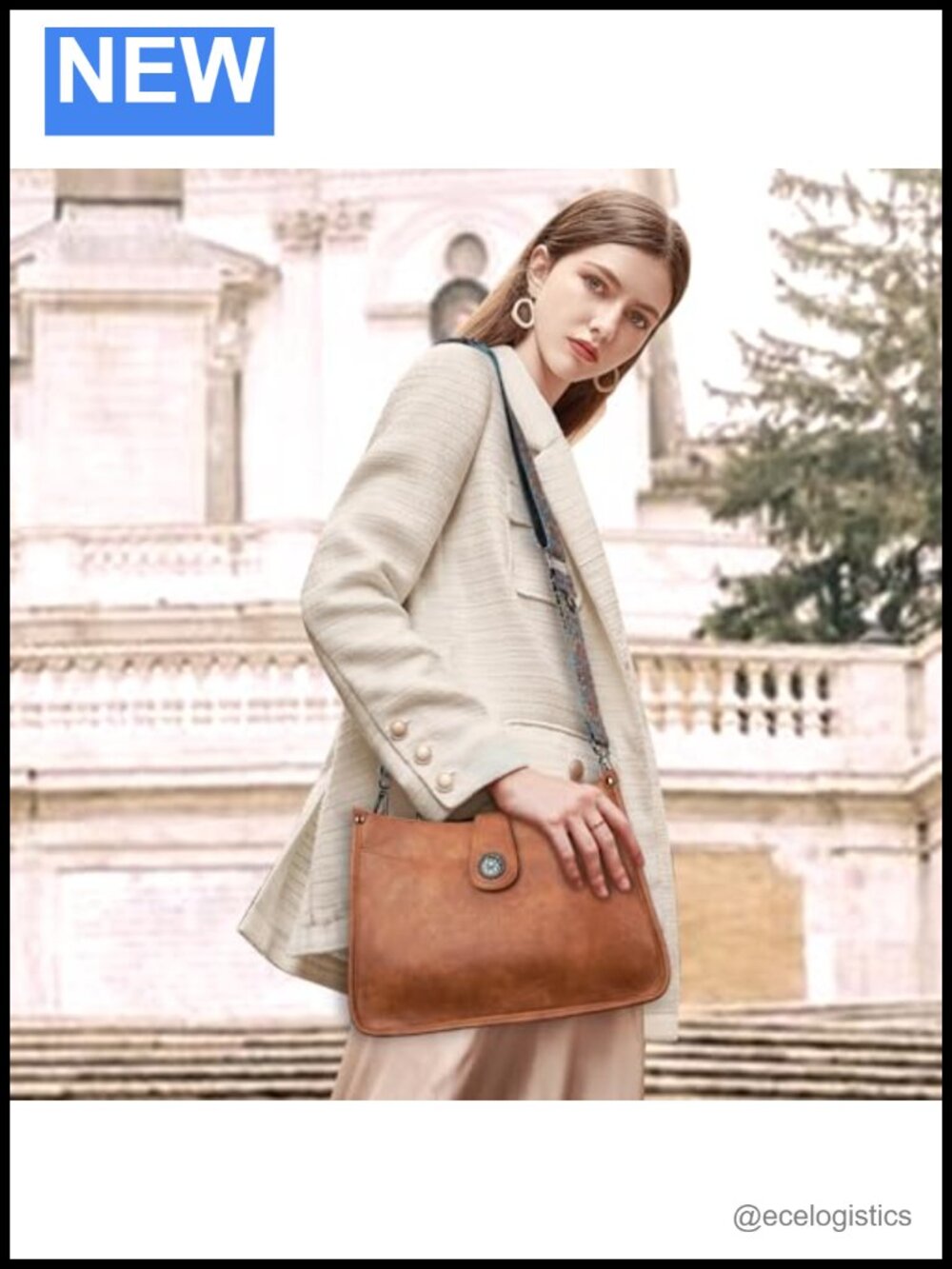 Mini Crossbody Bag with Cell Phone Pocket Faux Leather - Picture 2 of 6
